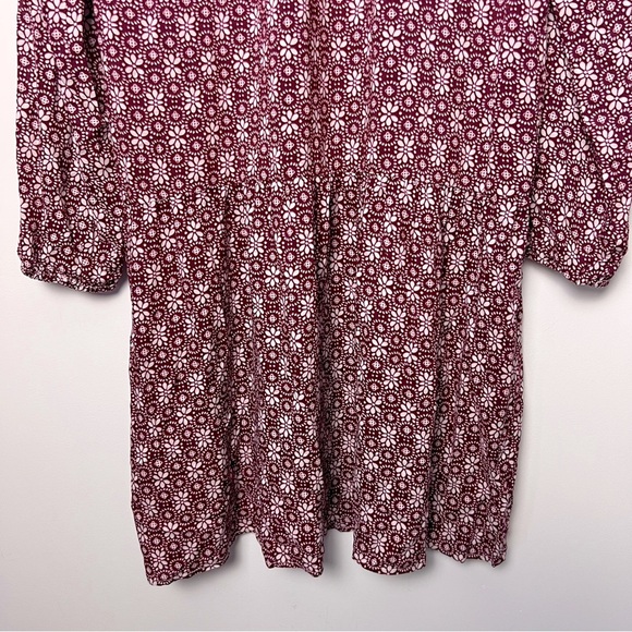 Velvet by Graham & Spencer Ditsy Floral Long Sleeve Midi Dress Transitional Fall - Picture 11 of 14